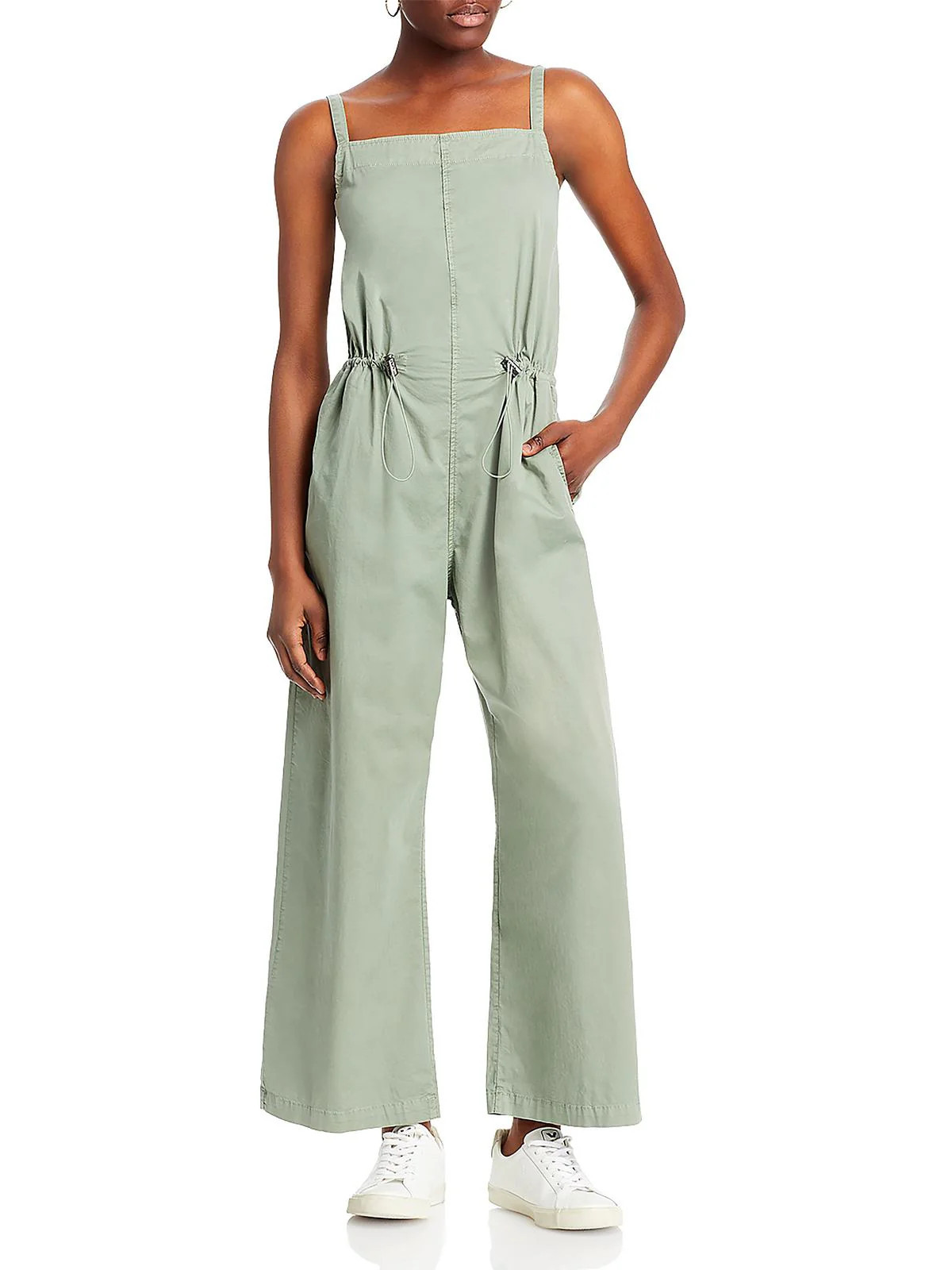 Adela Womens Square Neck Wide Leg Jumpsuit | Shop Simon