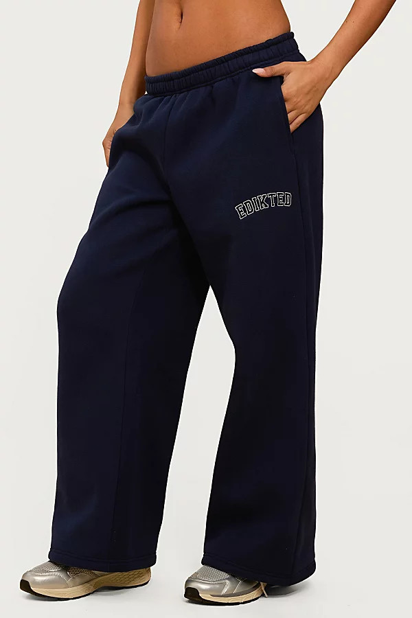 Edikted Edikted Major Sweatpants in Navy, Women's at Urban Outfitters | Urban Outfitters (US and RoW)