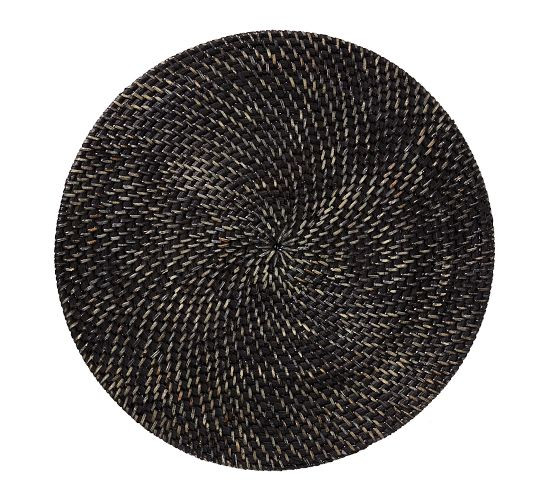 Tava Handwoven Rattan Round Placemats | Pottery Barn (US)