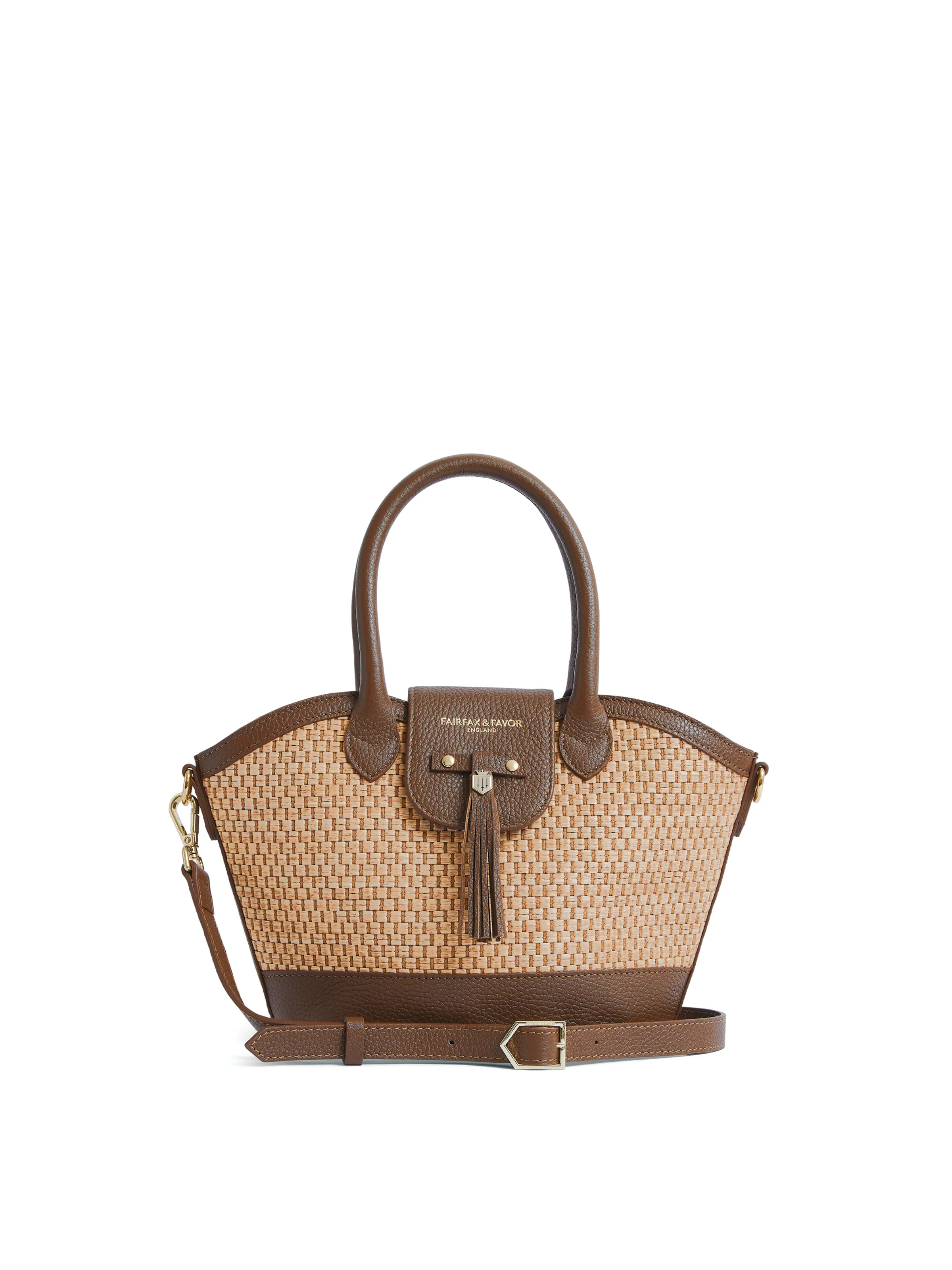 Mini Windsor - Women's Basket Bag - Tan Leather | Fairfax & Favor | Fairfax & Favor (UK)