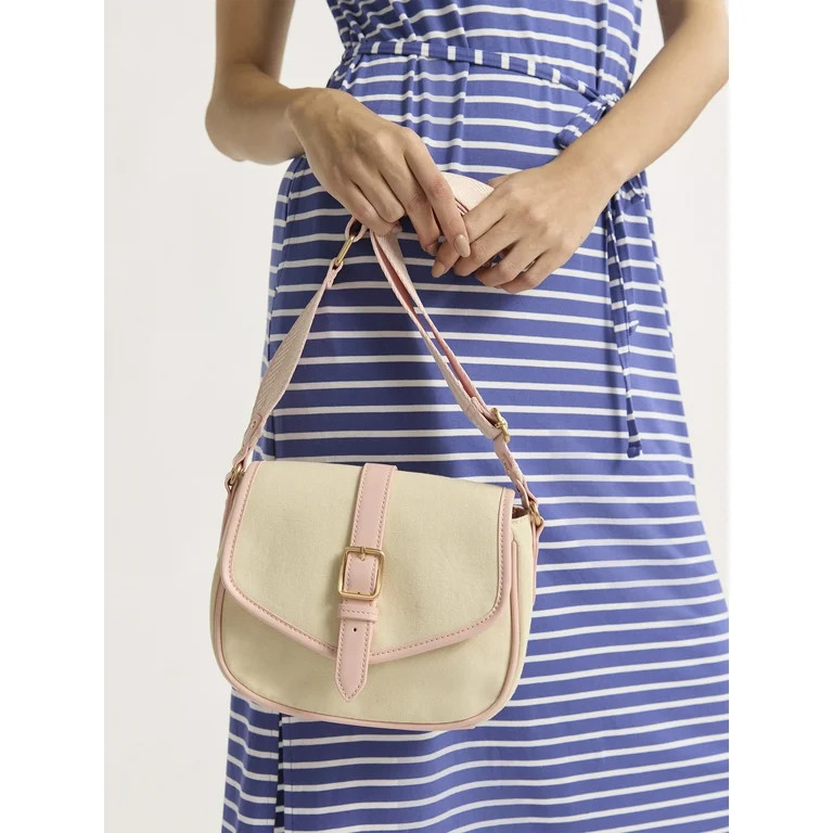 Time and Tru Women's Daisy Crossbody, Natural | Walmart (US)