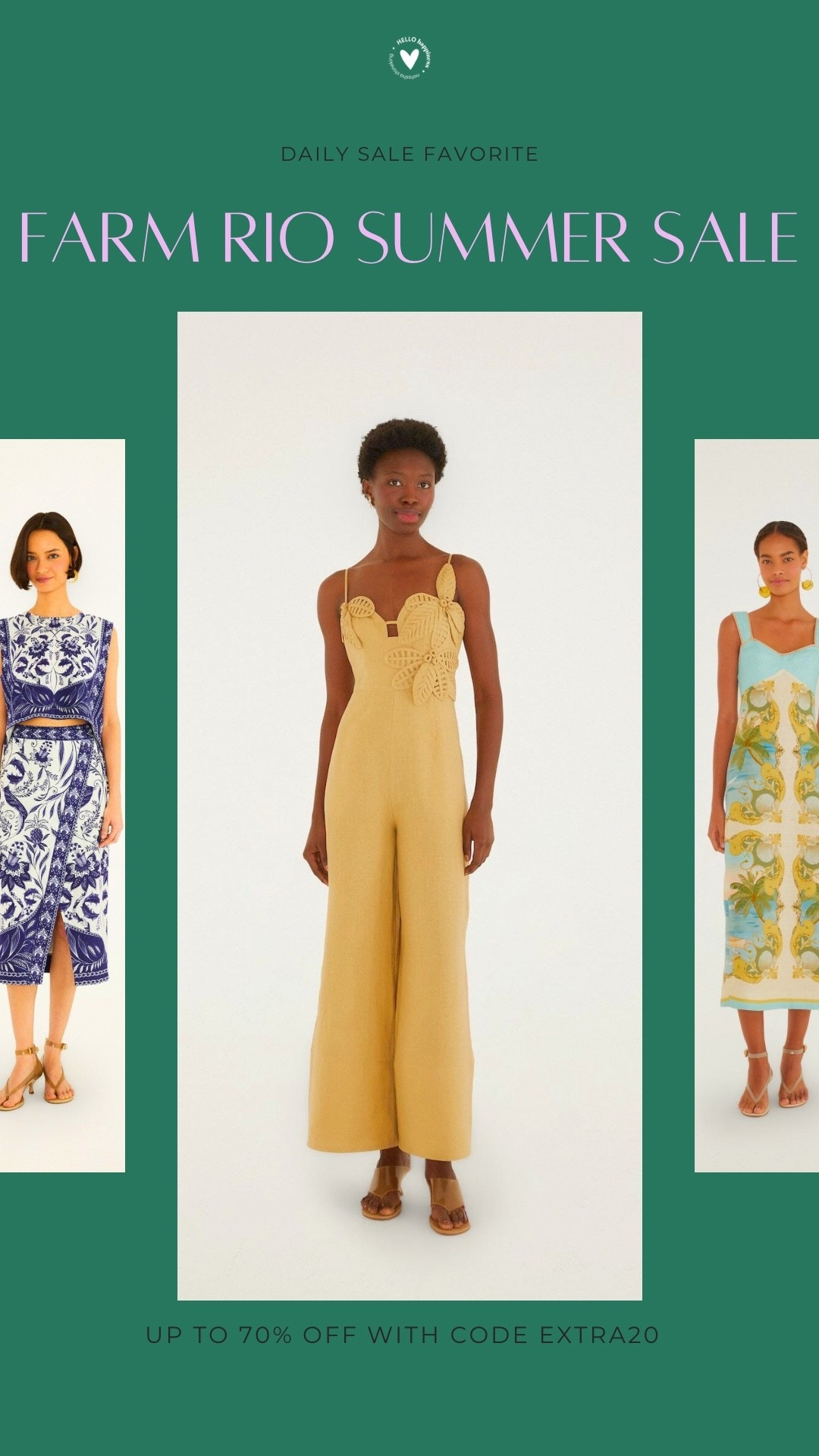 One of my favorite sales of the season! 🌺 Farm Rio is offering up to 70% off with code EXTRA20, making it the perfect time to grab those colorful dresses, vacation looks, and statement pieces before they're gone.

#LTKootd #LTKSeasonal #LTKSaleAlert