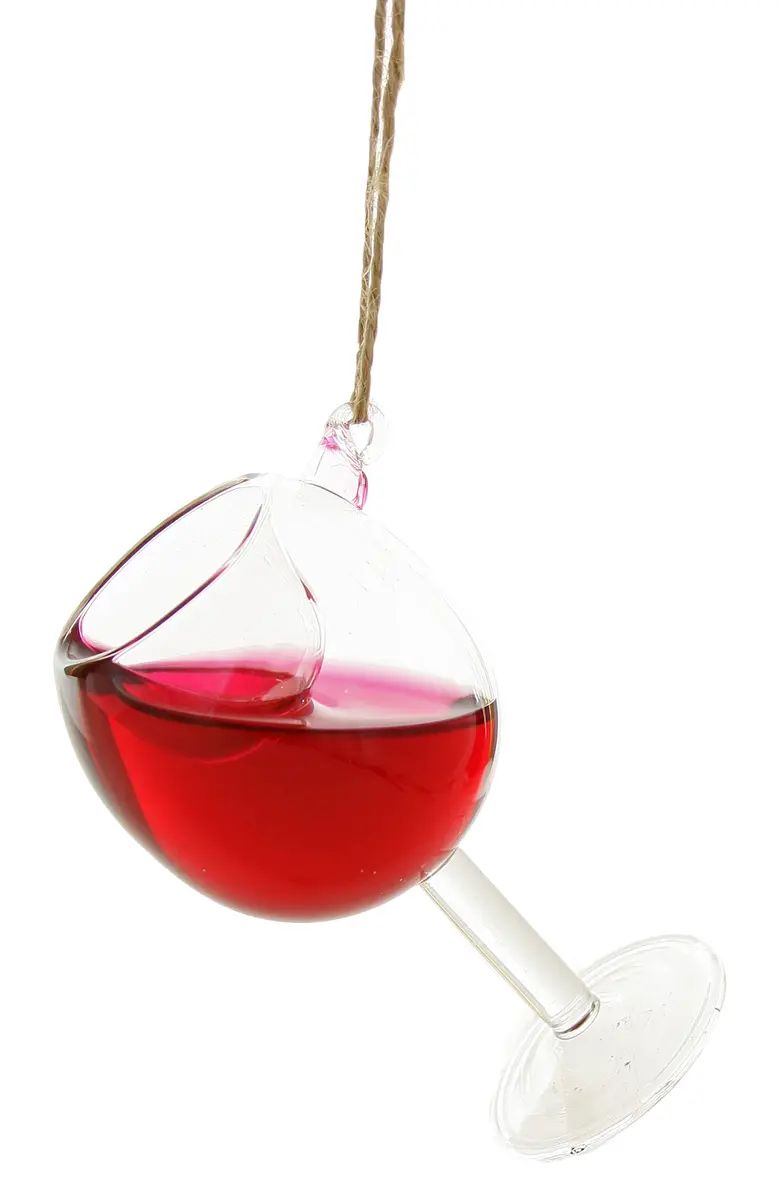 Glass of Red Wine Glass Ornament | Nordstrom