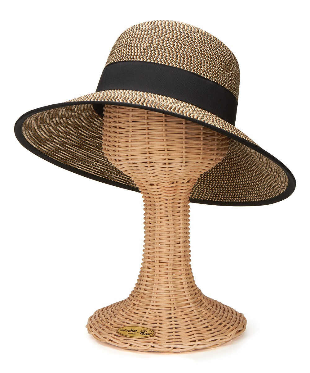 San Diego Hat Company Women's Sunhats MIXED - Brown & Black Sunhat | Zulily