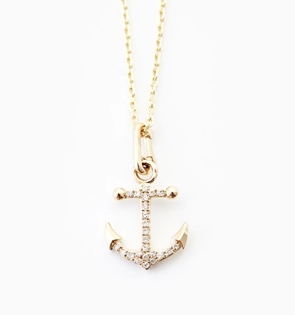 Anchor Diamond Necklace | Rellery