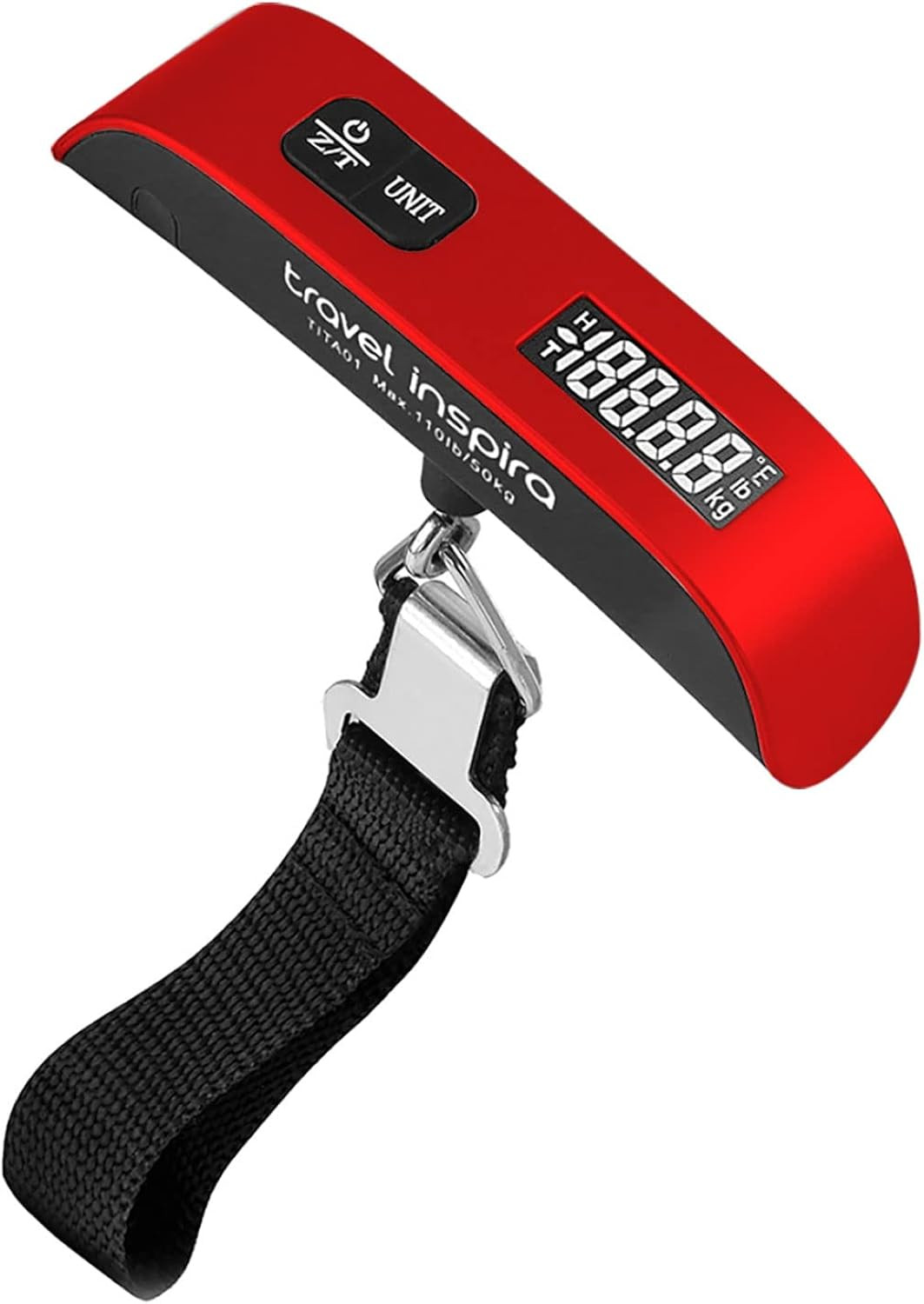 Travel Inspira Digital Luggage Scales with Overweight Alert White Backlight LCD Display 110LB / 5... | Amazon (US)