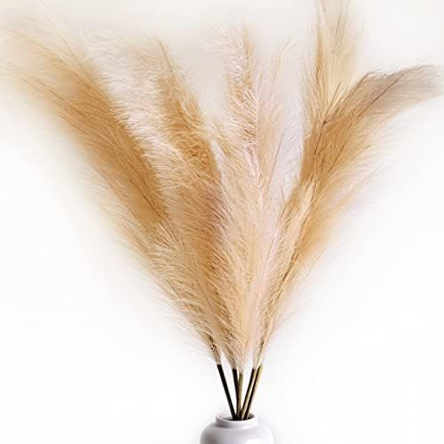 31Mod Faux Pampas Grass with 4 Large Artificial Pampas Grass Stems — 43" (Set of 4), No-Sheddin... | Amazon (US)