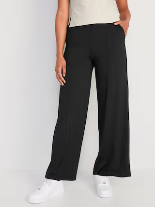 High-Waisted PowerSoft Wide-Leg Pants | Old Navy (US)