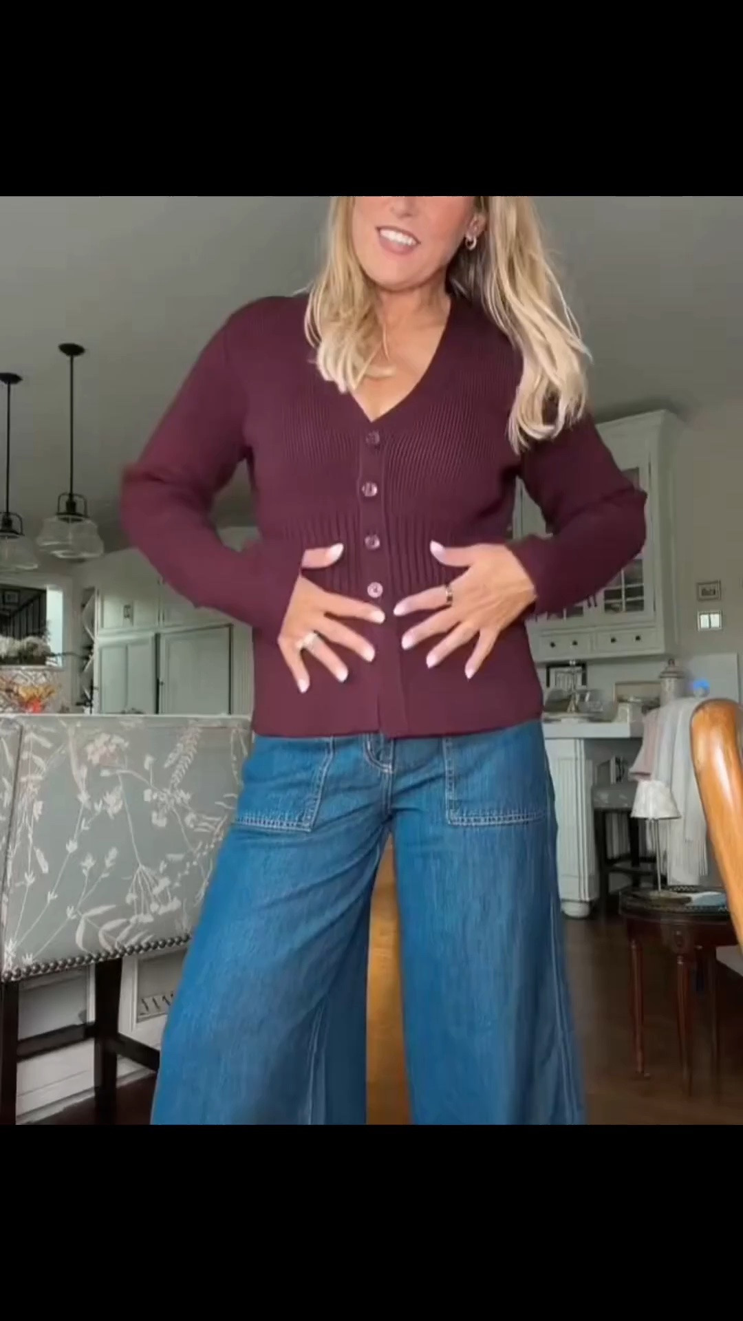 This maroon button-up cardigan is such a pretty fall staple! 🍂🤎 The rich color feels perfect for the season, and it’s so easy to style with denim, trousers, or skirts. Wear it buttoned as a top or open as a cozy layer for an effortless fall outfit!

#LTKootd #LTKgrwm #LTKmomlife