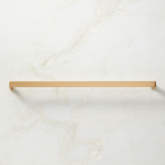 Damon brushed brass appliance pull, 18 inch