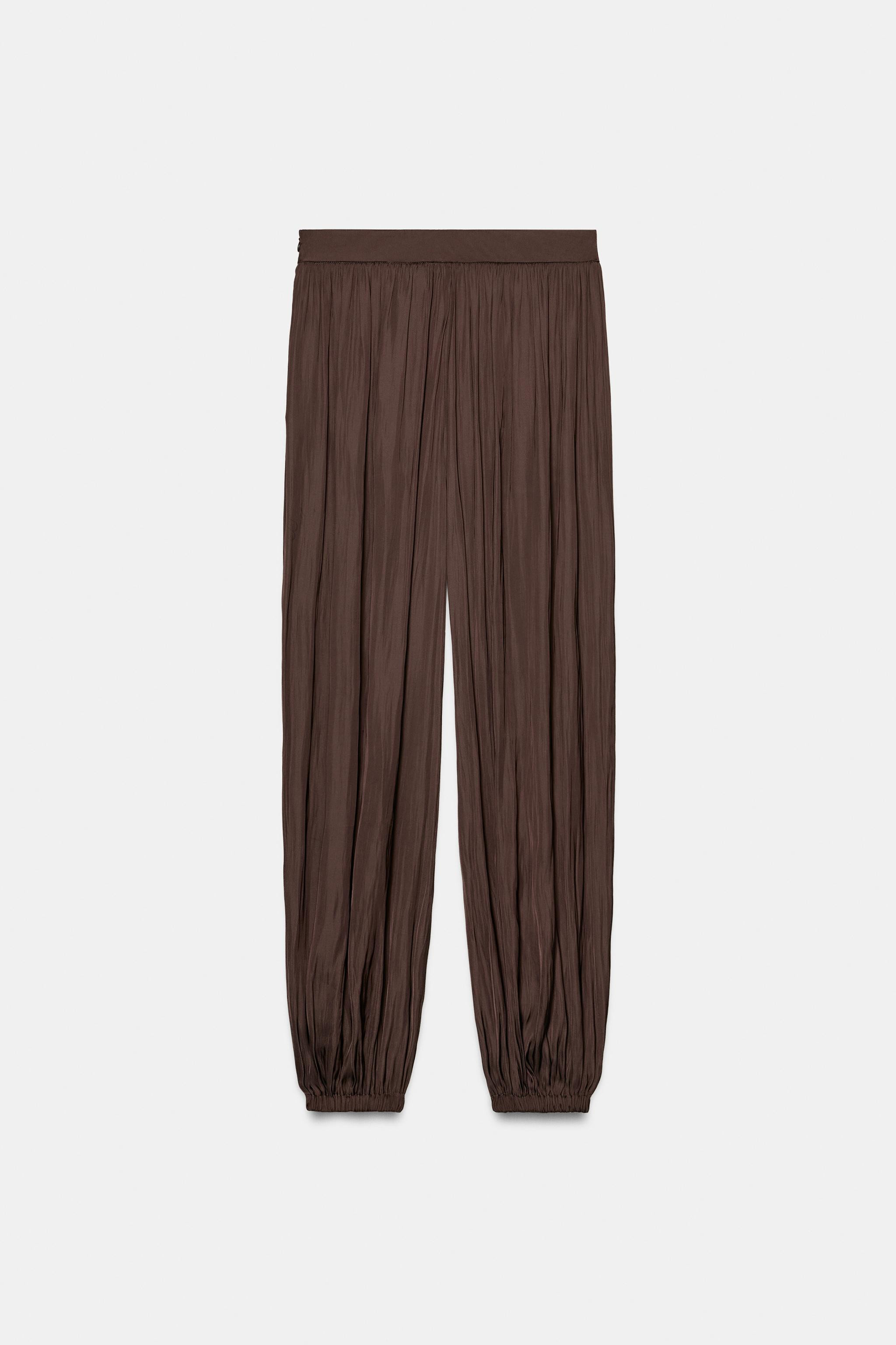SATIN EFFECT BALLOON PANTS | Zara US