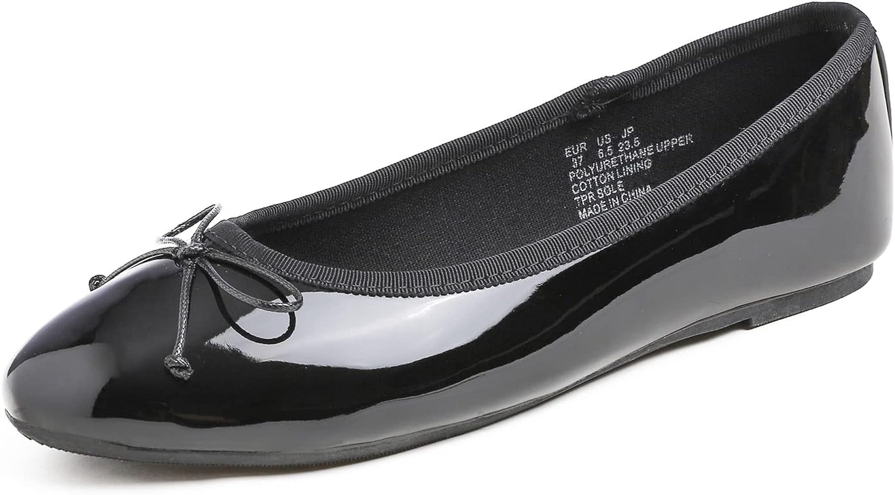 Feversole Women's Macaroon Colorful Memory Foam Cushion Insock Patent Ballet Flat | Amazon (US)