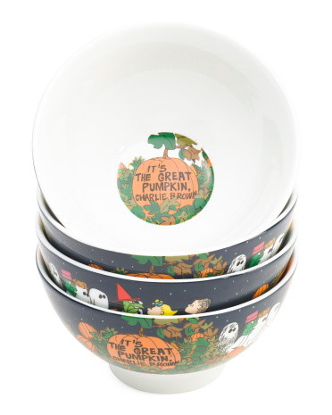 Set Of 4 Great Pumpkin Cereal Bowls | Halloween | Marshalls | Marshalls