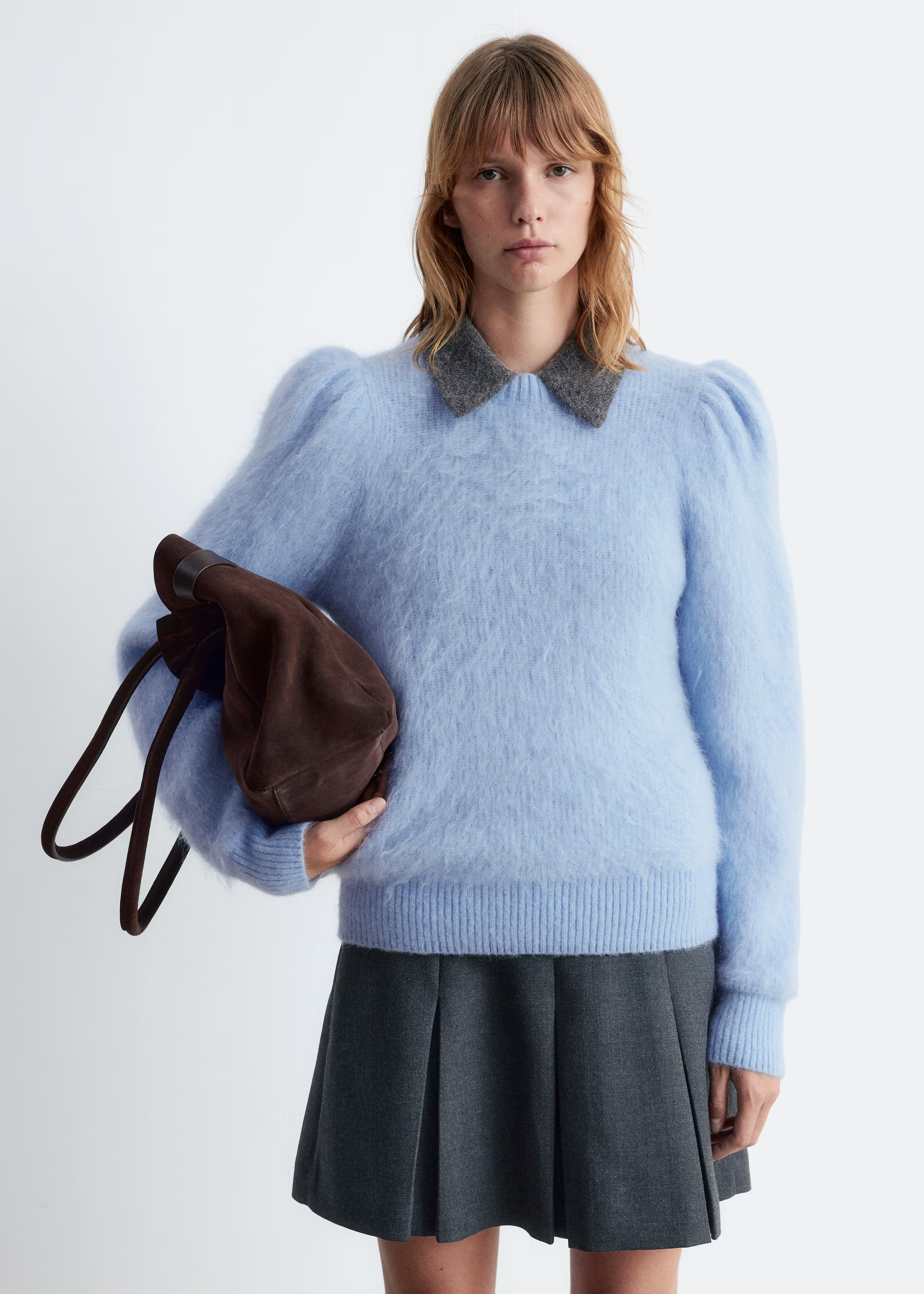 Pullover aus Mohair-Mix mit Puffärmeln - Hellblau - Ladies | H&M DE | H&M (DE, AT, CH, NL, FI)