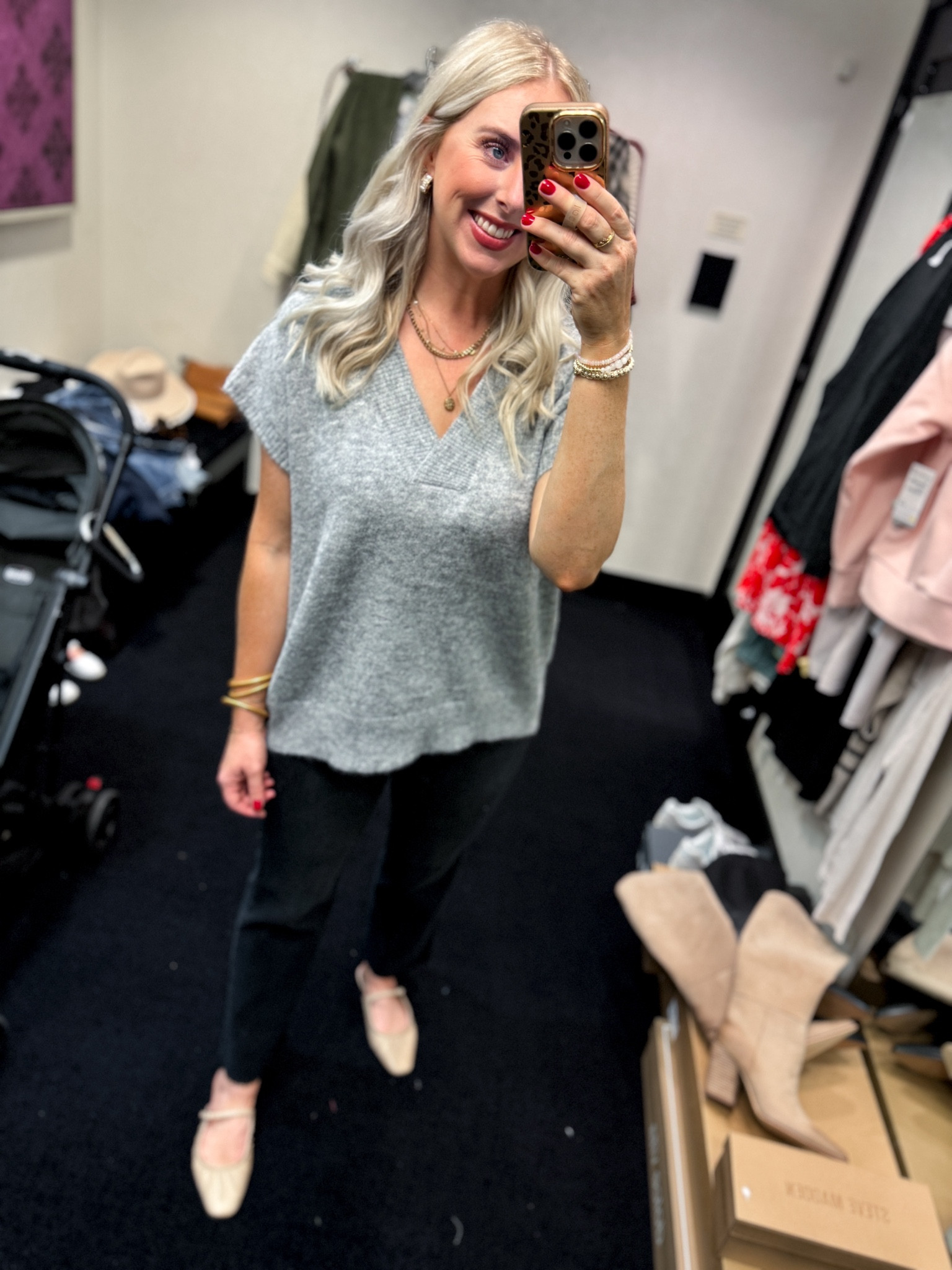 Nordstrom Anniversary Sale try on 
Sweater vest- medium
Jeans- go with smaller size 

#LTKSummerSales #LTKSaleAlert #LTKxNSale