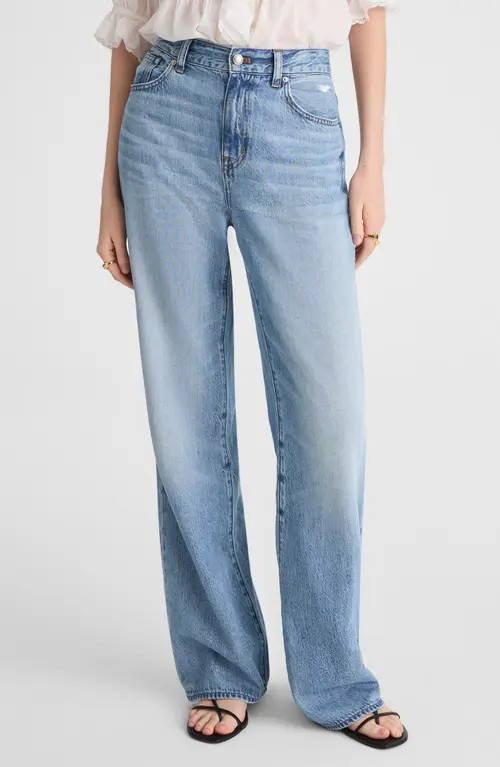 Madewell The Perfect Vintage Wide Leg Jeans in Northridge Wash at Nordstrom, Size 27 | Nordstrom