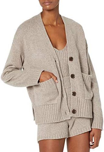 The Drop Women's Brigitte Chunky Button-Front Pocket Ribbed Cardigan | Amazon (US)