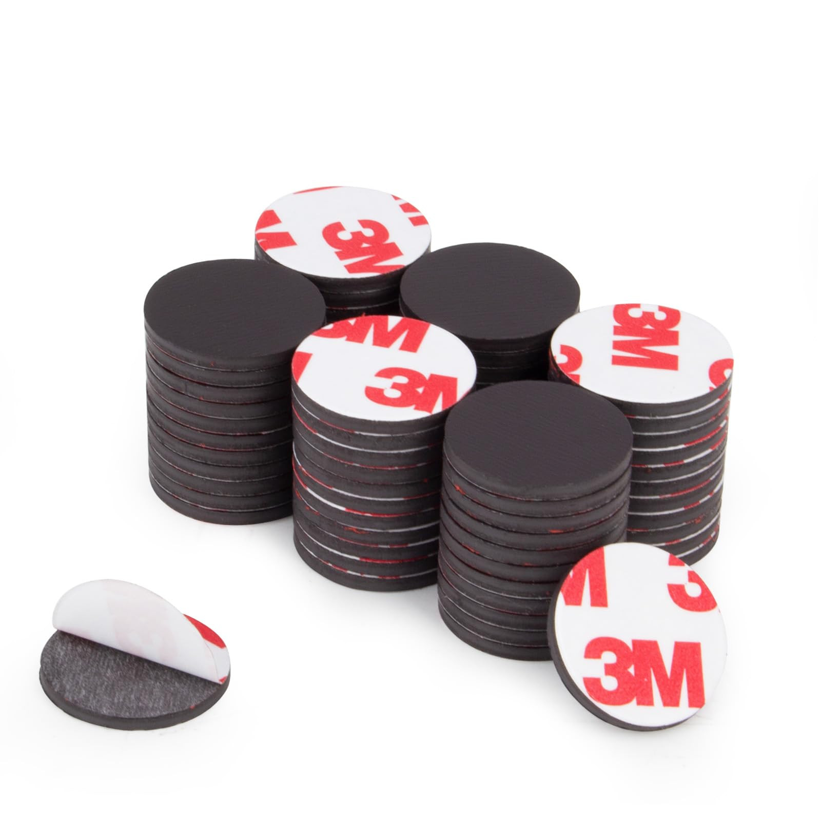 Round Magnets with Adhesive Backing, 30 Pieces Strong Adhesive Magnet Dots (Diameter 0.8’’ x ... | Amazon (US)