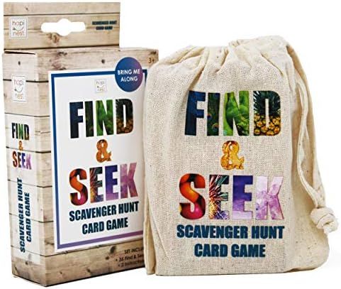 Hapinest Find and Seek Scavenger Hunt Outdoor Indoor Card Game for Kids | Amazon (US)