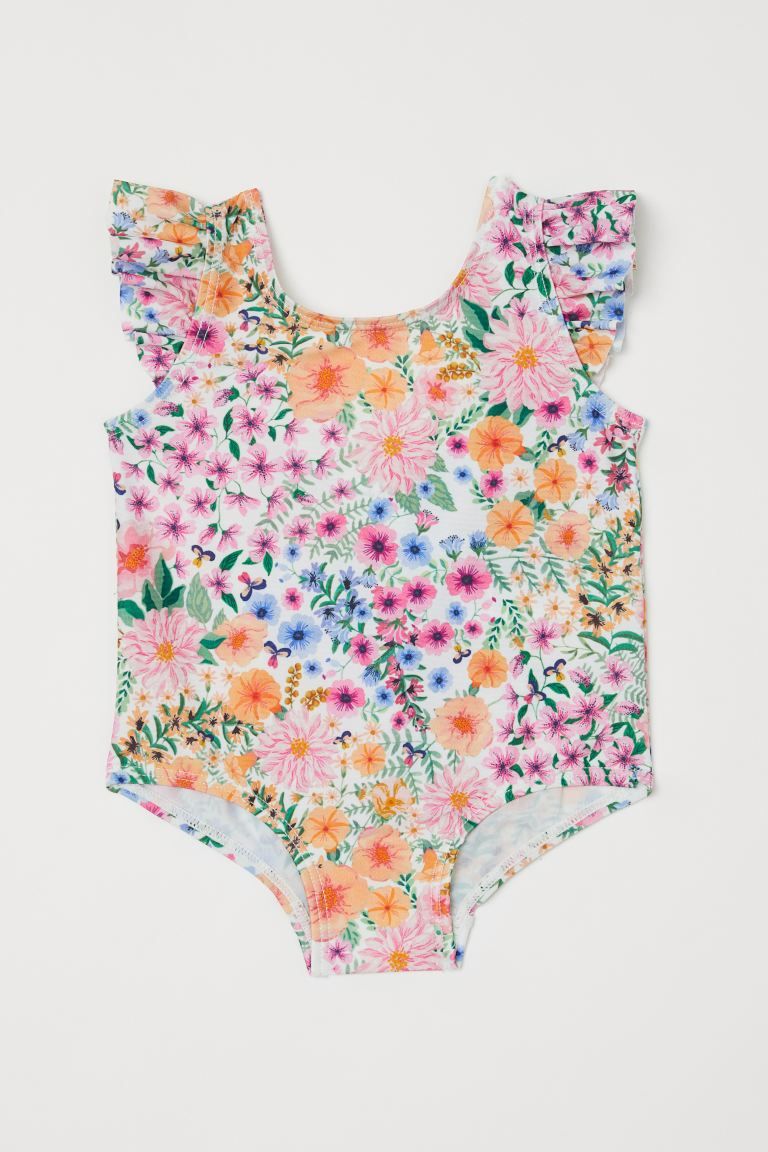 Ruffle-detail Floral Swimsuit | H&M (US + CA)