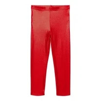 Holiday Time Toddler Girls Metallic Christmas Leggings, Sizes 12M-5T | Walmart (US)