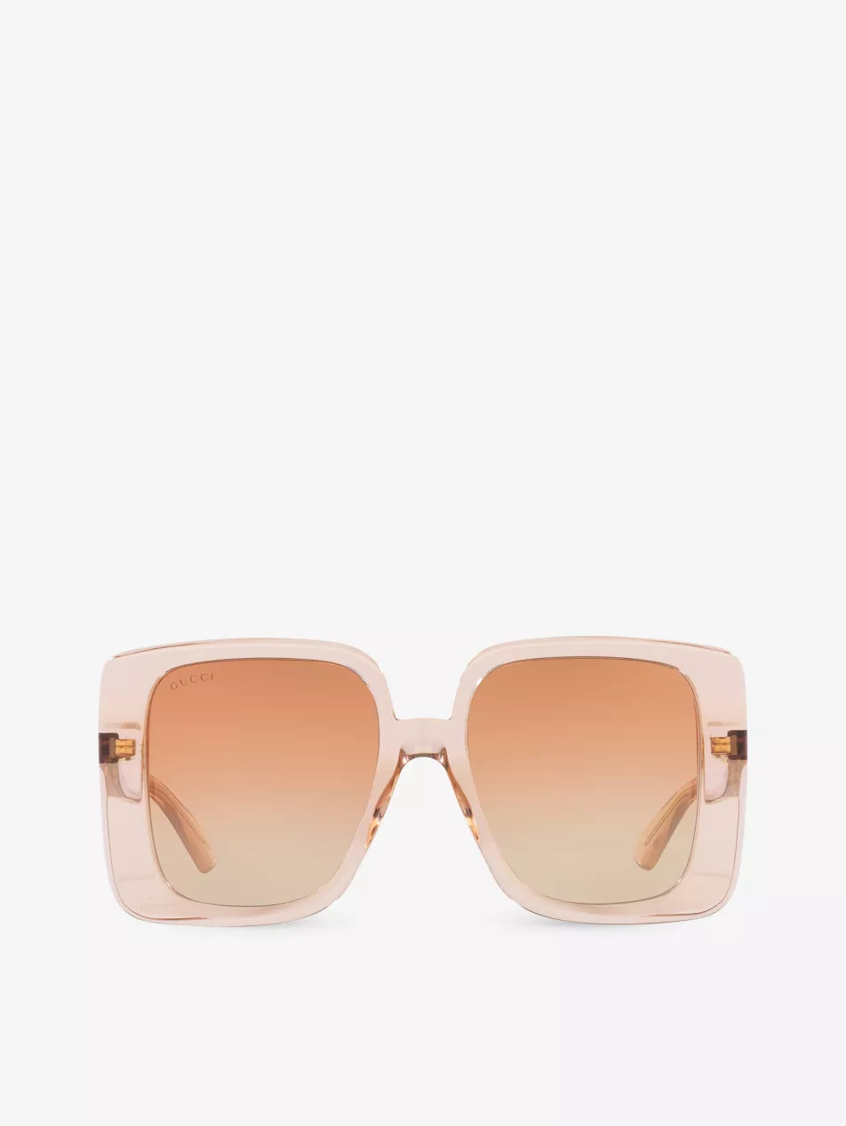 GC002074 GG1314S square-frame polyamide sunglasses | Selfridges
