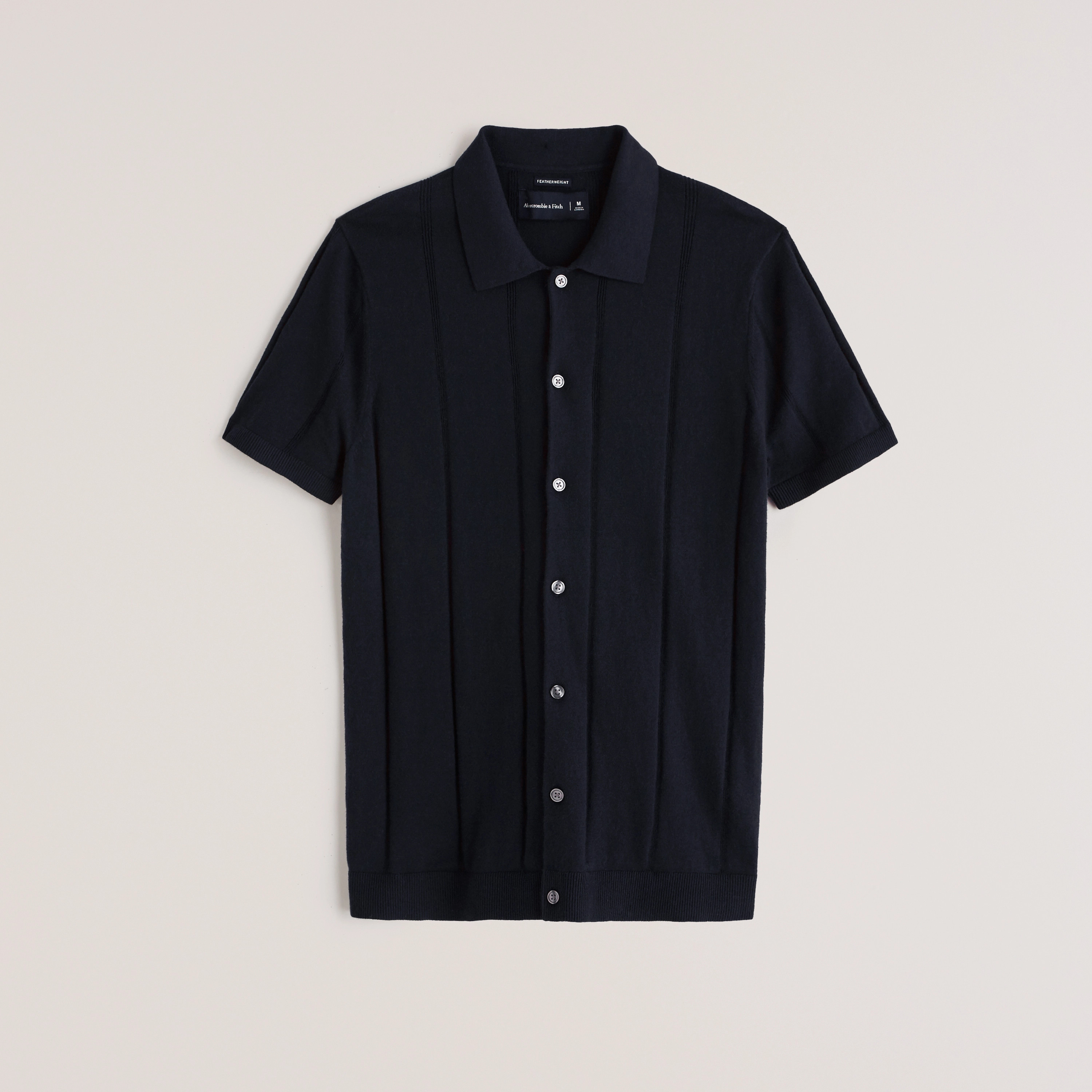 Button-Up Knit Polo | Abercrombie & Fitch (US)