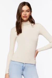 Seamless Ribbed Turtleneck Top | Forever 21 (US)