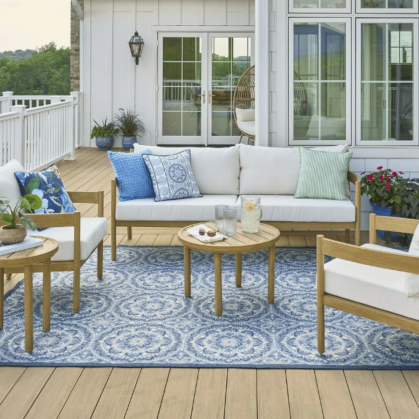 Better Homes and Gardens Astrid 5-Piece Outdoor Conversation Set - Walmart.com | Walmart (US)