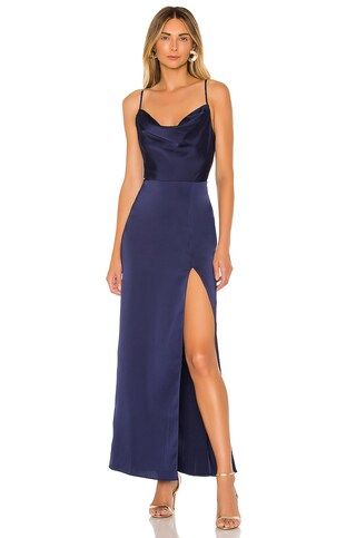 NBD Lila Gown in Blueberry from Revolve.com | Revolve Clothing (Global)
