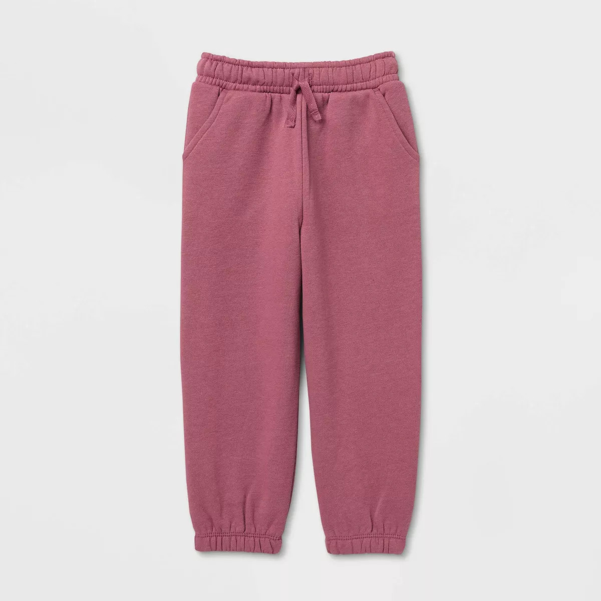 Toddler Girls' Fleece Jogger Pants - Cat & Jack™ Mauve 12M | Target
