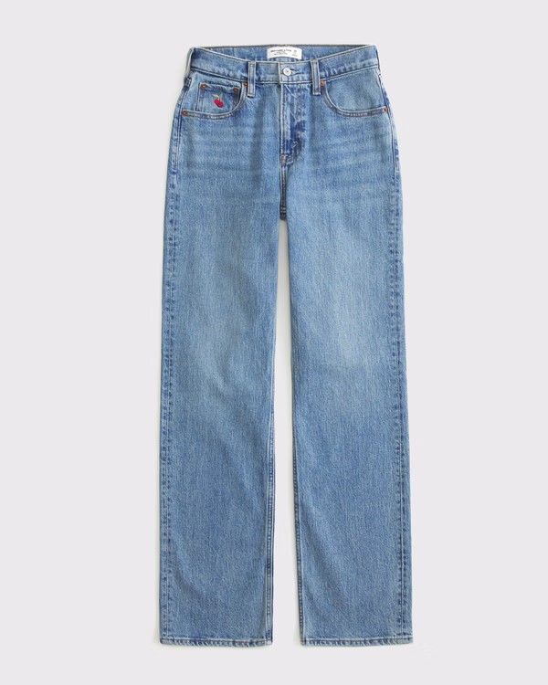 Curve Love High Rise 90s Relaxed Jean | Abercrombie & Fitch (US)