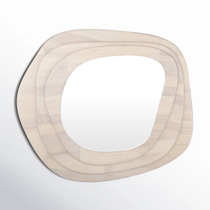 Slater 48" Asymmetrical Wood Wall Mirror | Wayfair North America