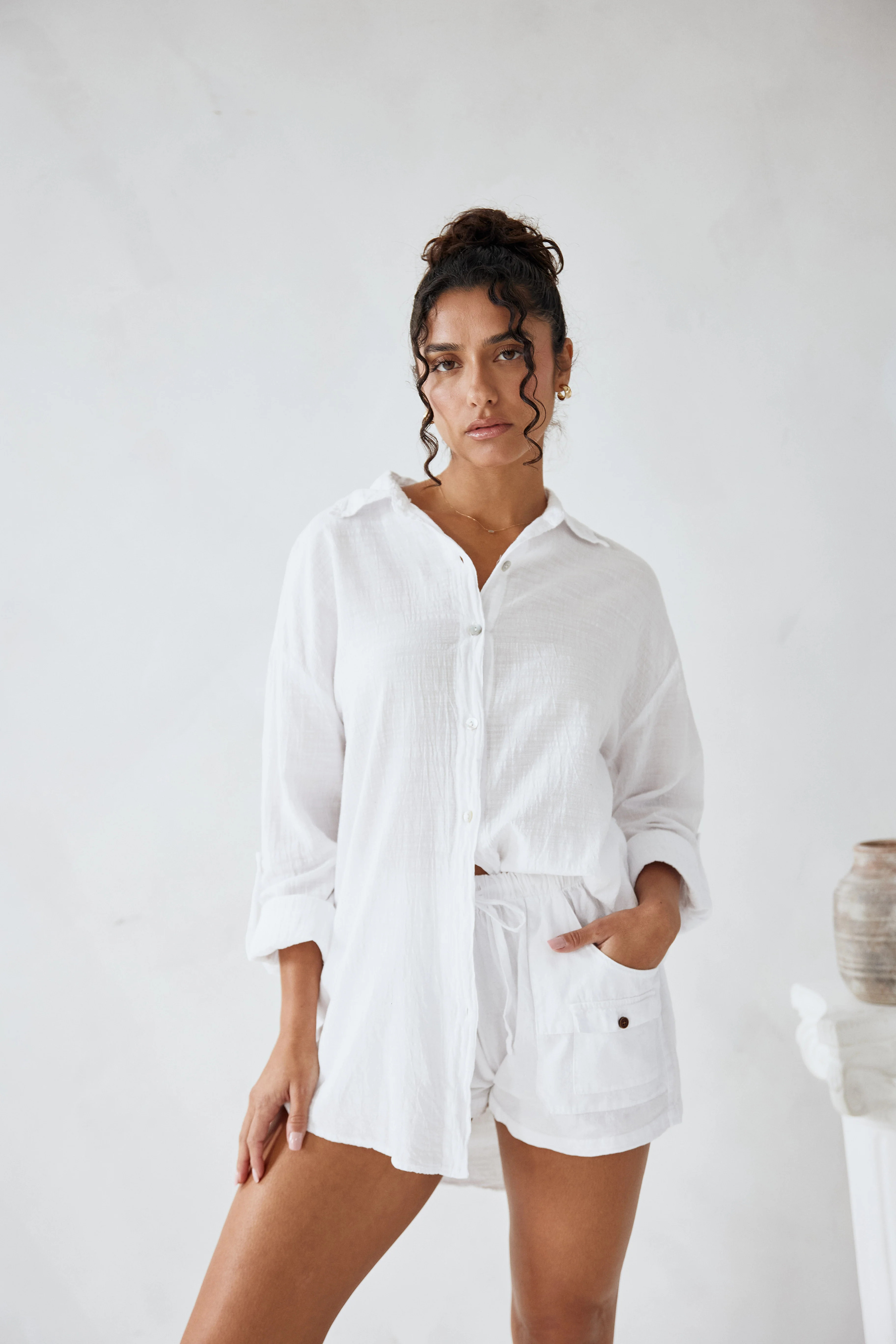 Boyfriend Shirt White / S | Blanco By Nature