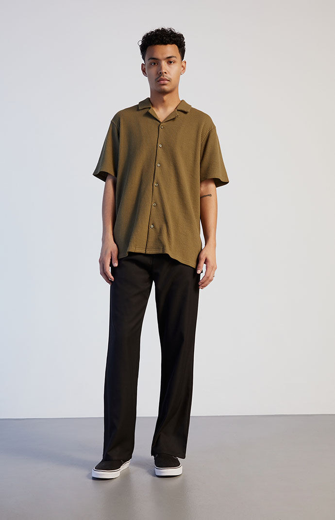 PacSun Mens Black Flare Trouser Pants size 28 | PacSun