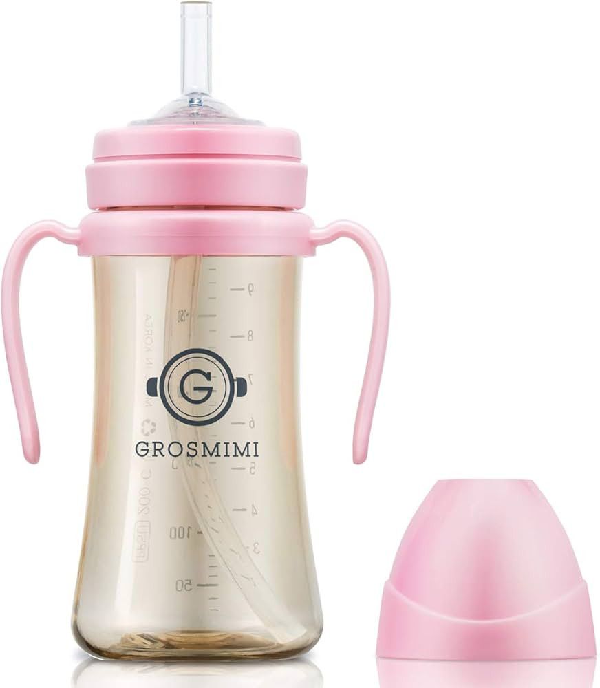 GROSMIMI Spill Proof no Spill Magic Sippy Cup with Straw with Handle for Baby and Toddlers, Custo... | Amazon (US)