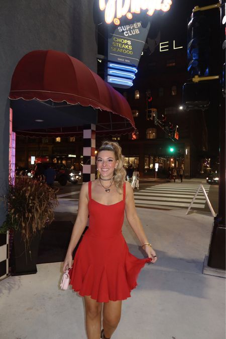 night out dress from Walmart (size small) love this mini red dress 
use code emerson20 for jewels

#LTKstyletip #LTKfindsunder50 #LTKshoecrush