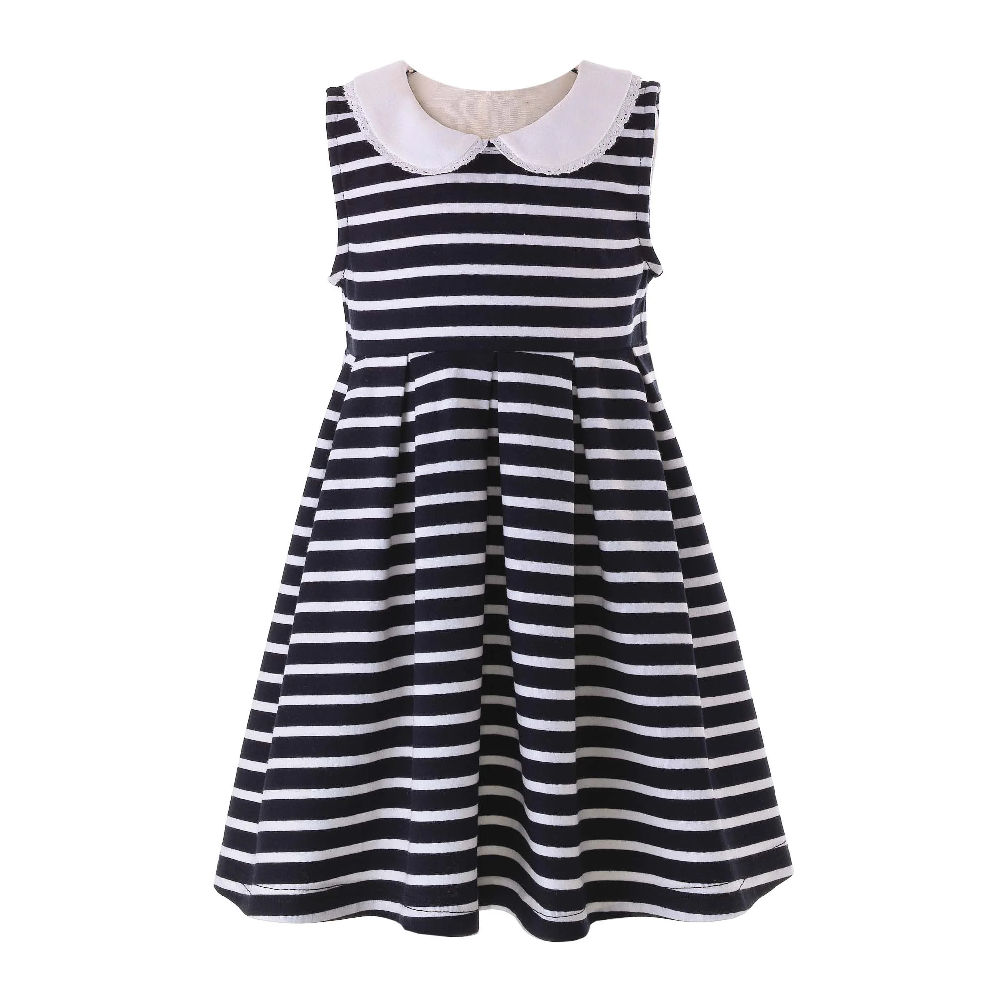Navy Breton Stripe Jersey Dress, Baby | Rachel Riley