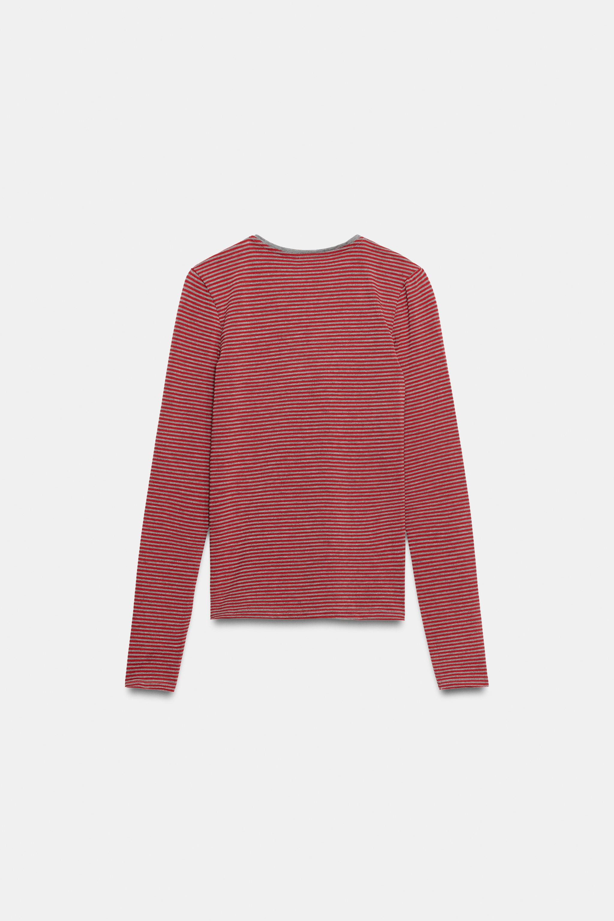 STRIPED HENLEY T-SHIRT | Zara US