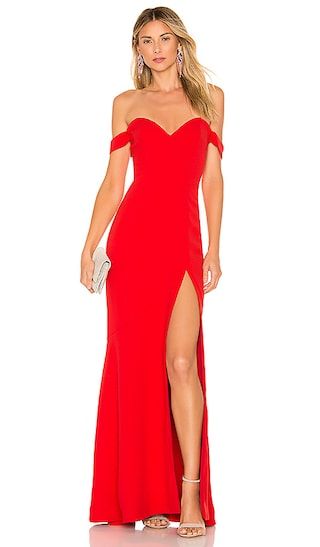 Maracuya Gown in Red | Revolve Clothing (Global)