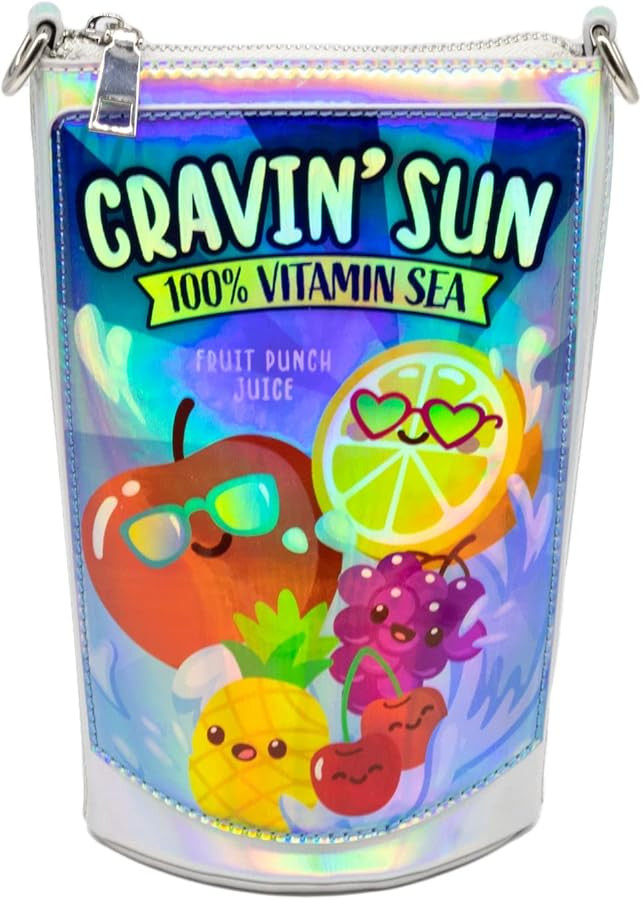 Bewaltz PU Leather Adjustable Strap For Girls, Women Cravin' Sun Fruit Juice Pouch Novelty Handba... | Amazon (US)