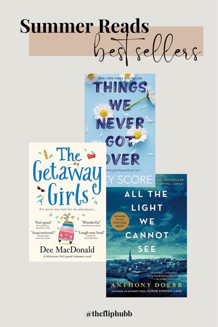 Escape into captivating summer reads with these best sellers. Delve into the adventures of "The Getaway Girls," explore the depths of emotion in "Things We Never Got Over," and immerse yourself in the powerful narrative of "All the Light We Cannot See." 





#SummerReads #BestSellers #BookLovers #EscapeIntoBooks #CaptivatingStories #ReadingList #BookRecommendations #MustReads #PageTurners #LiteraryEscapes #Bookworms #BookObsessed

#LTKSeasonal #LTKunder50 #LTKFind