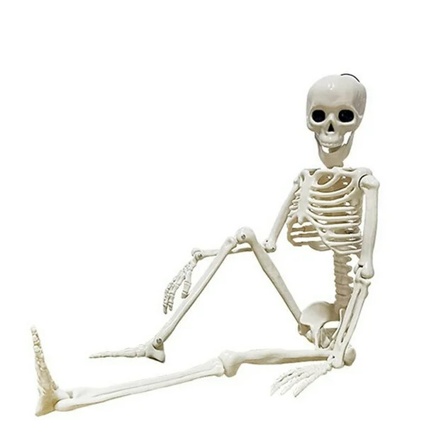 Juaugusep Halloween Hanging Skeletons Full Body Stretchy Realistic Human Plastic Bones with Movab... | Walmart (US)