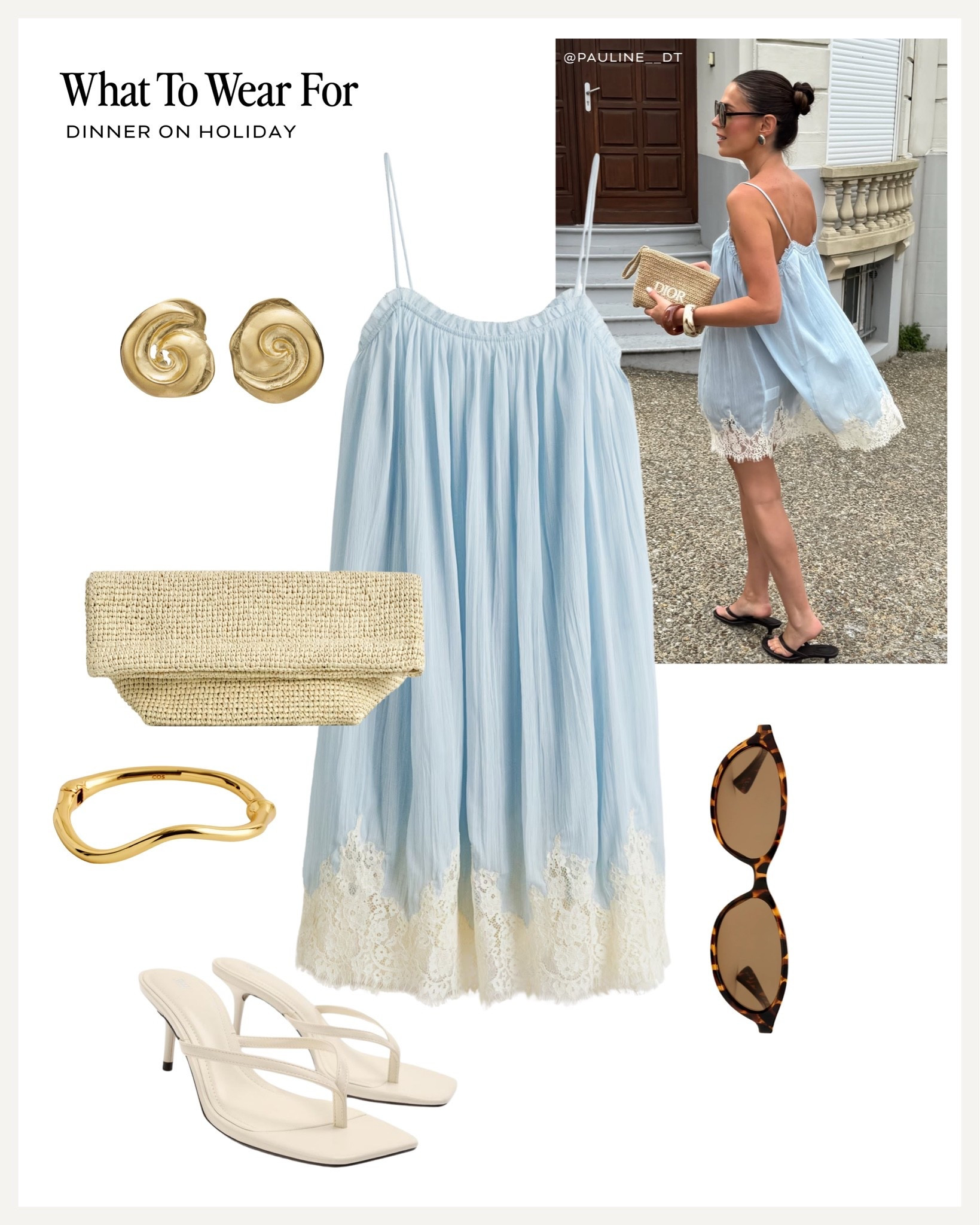 Dinner on holiday 🩵

Summer style, mini dress, powder blue; evening outfit, H&M dress

#LTKsummer