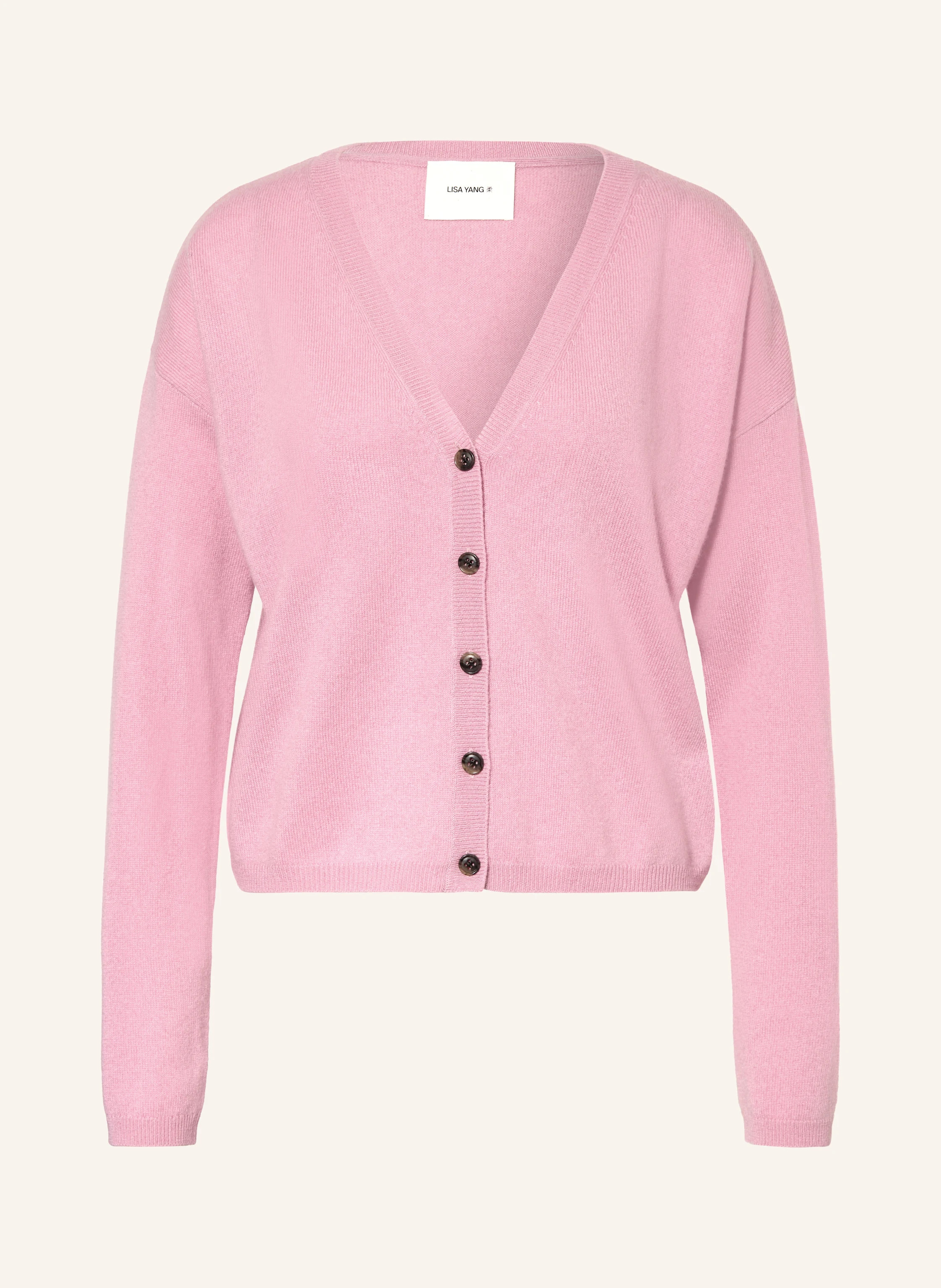 LISA YANG Strickjacke ABBY aus Cashmere in rosa | Breuninger (DACH)