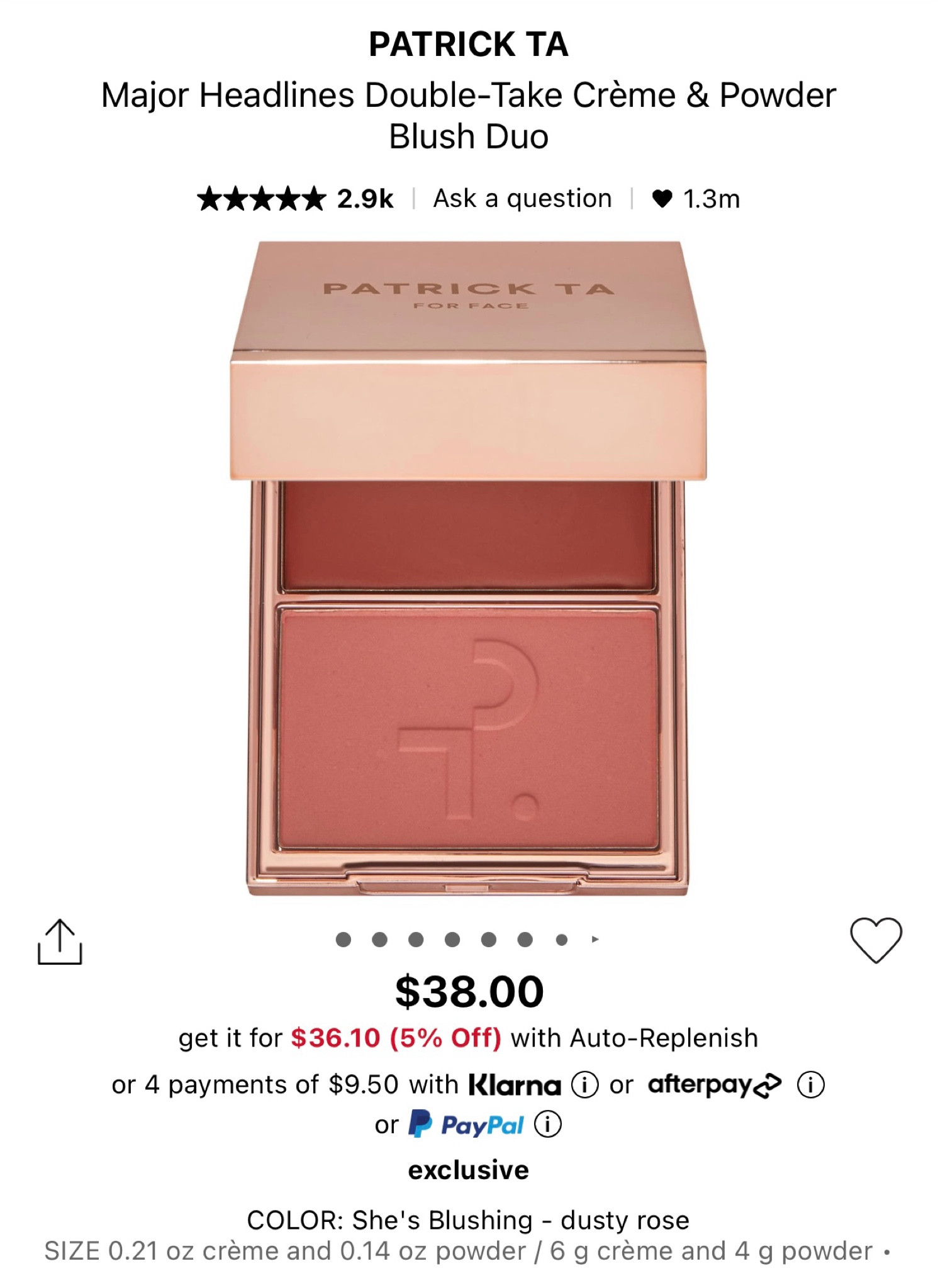 My fall blush! 

#LTKFindsUnder100 #LTKStyleTip #LTKFallSale