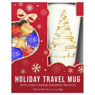 Lindt, Lindor Holiday Travel Mug Gift Set, 2.5 oz | CVS Health