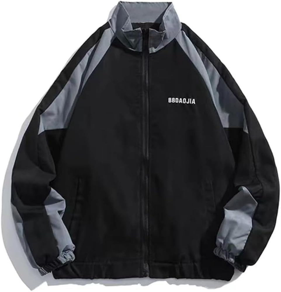 Y2k Jacket Acubi Fashion Y2k Windbreaker Jacket Women Vintage Racing College Jacket Colorblock Ov... | Amazon (US)