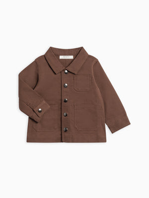 Denver Twill Chore Jacket - Chestnut | Colored Organics