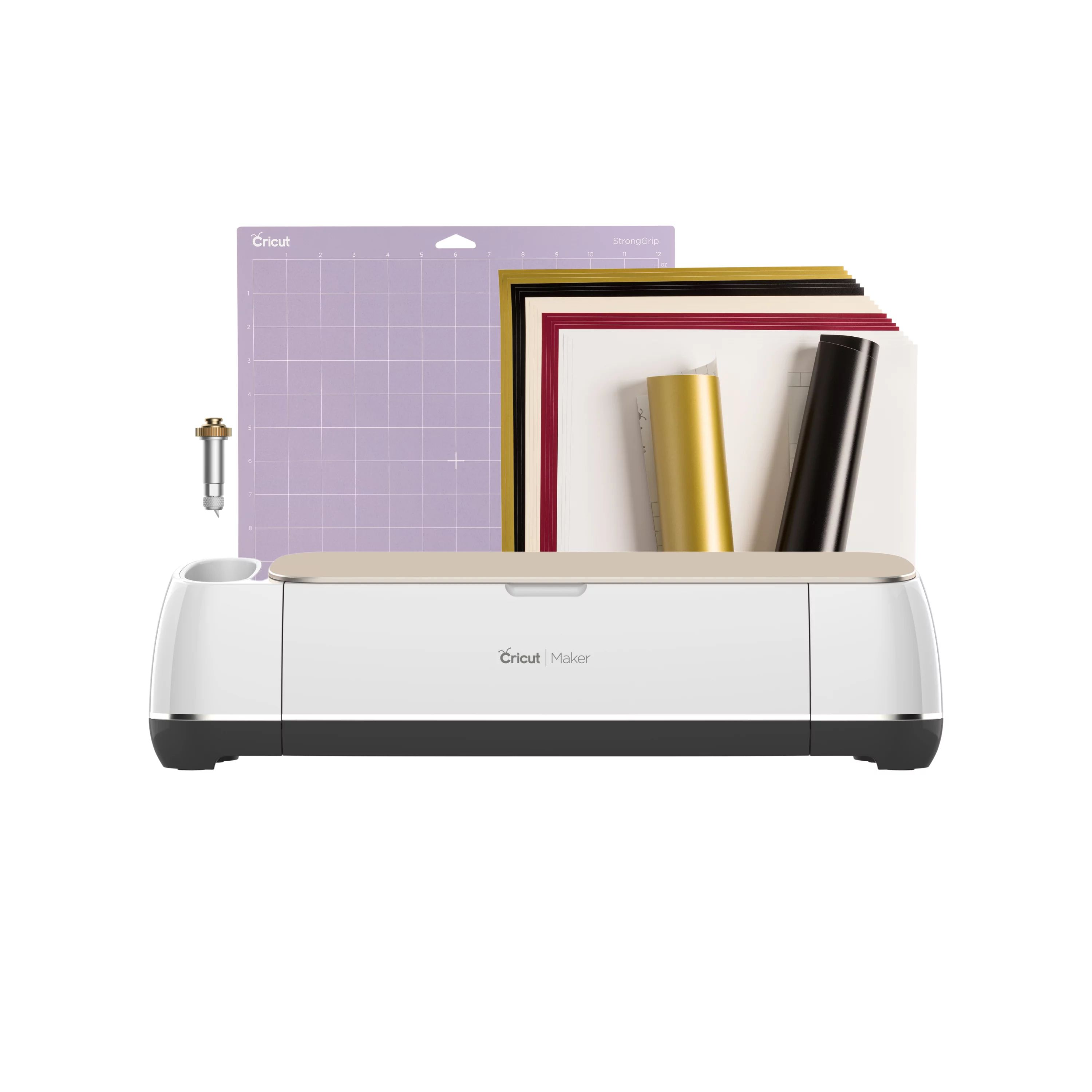 The Cricut Maker Value Bundle With Cricut Maker, Vinyl Pack-20ct, Cutting Accessories | Walmart (US)